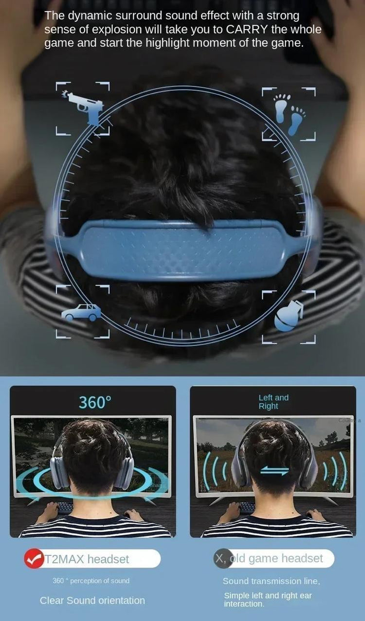 Wireless Bluetooth Headphones - Deep Bass, Foldable, AUX & TF Card Support