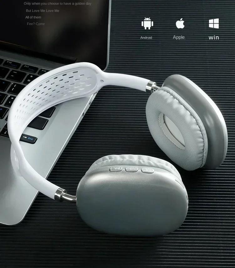 Wireless Bluetooth Headphones - Deep Bass, Foldable, AUX & TF Card Support