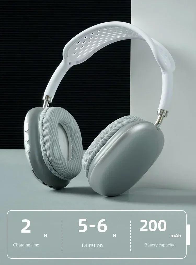 Wireless Bluetooth Headphones - Deep Bass, Foldable, AUX & TF Card Support