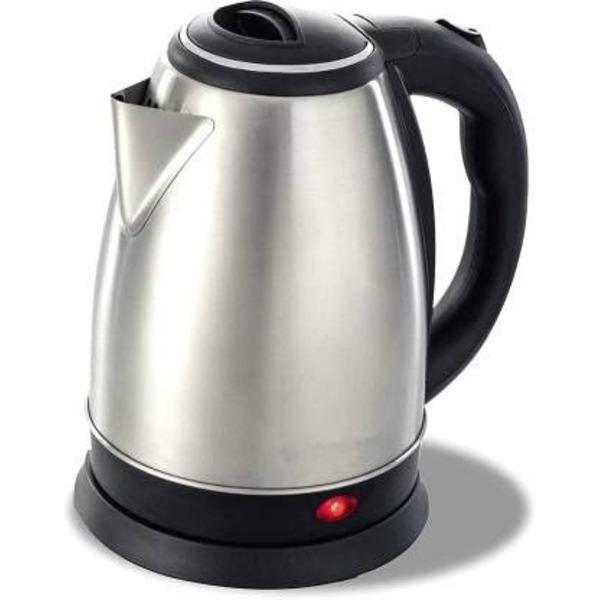 Electric Kettle Stainless Steel Black Handle Fast Boil